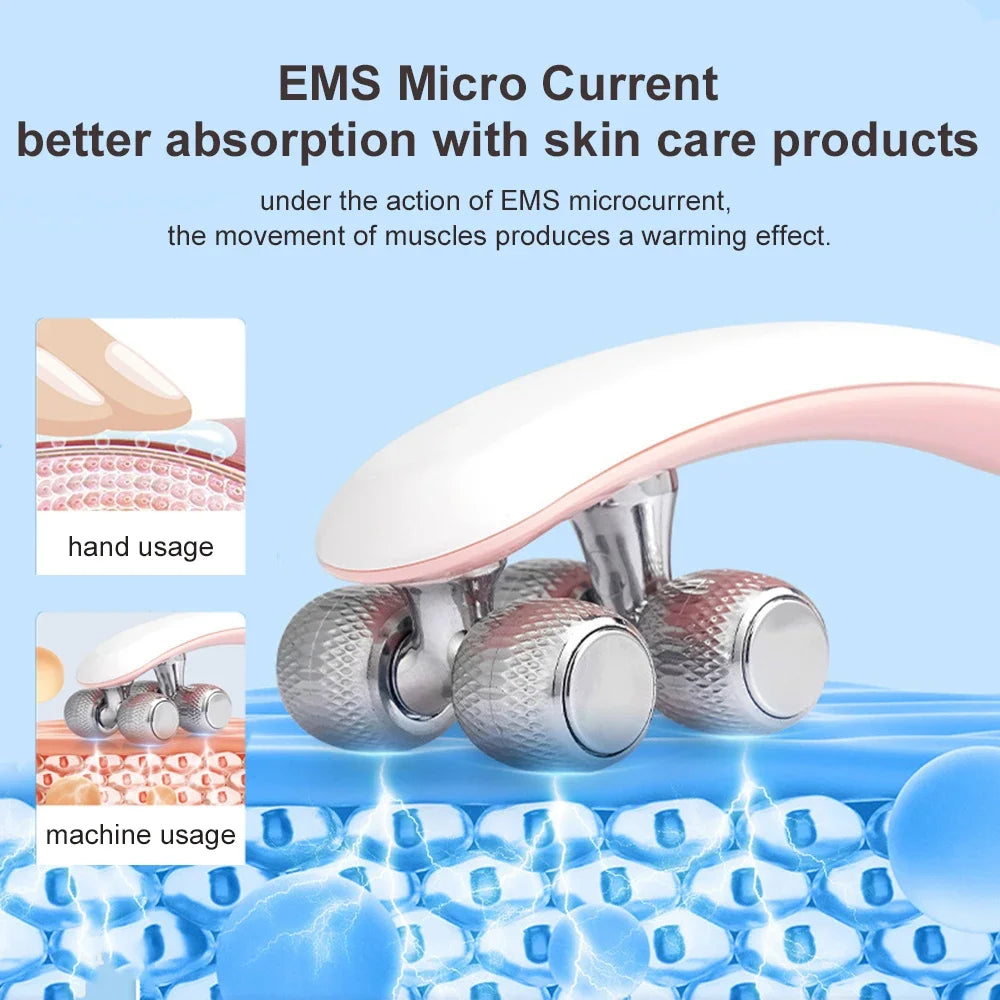 EMS Face Massager Facial Lift Up Machine Microcurrent Cellulite Double