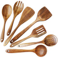 Teak Wood Cooking Utensils Set – 7 Pcs